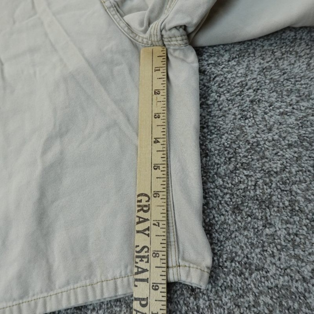 VTG Gap Shorts Mens 33 Beige Carpenter Utility Canvas Hammer Loop Work Skate Y2K - Picture 3 of 12